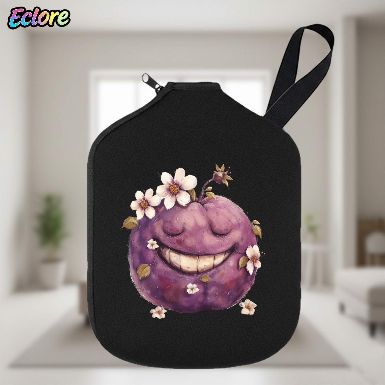 Badminton Ina - Capa para Raquete de Pickleball Smiley