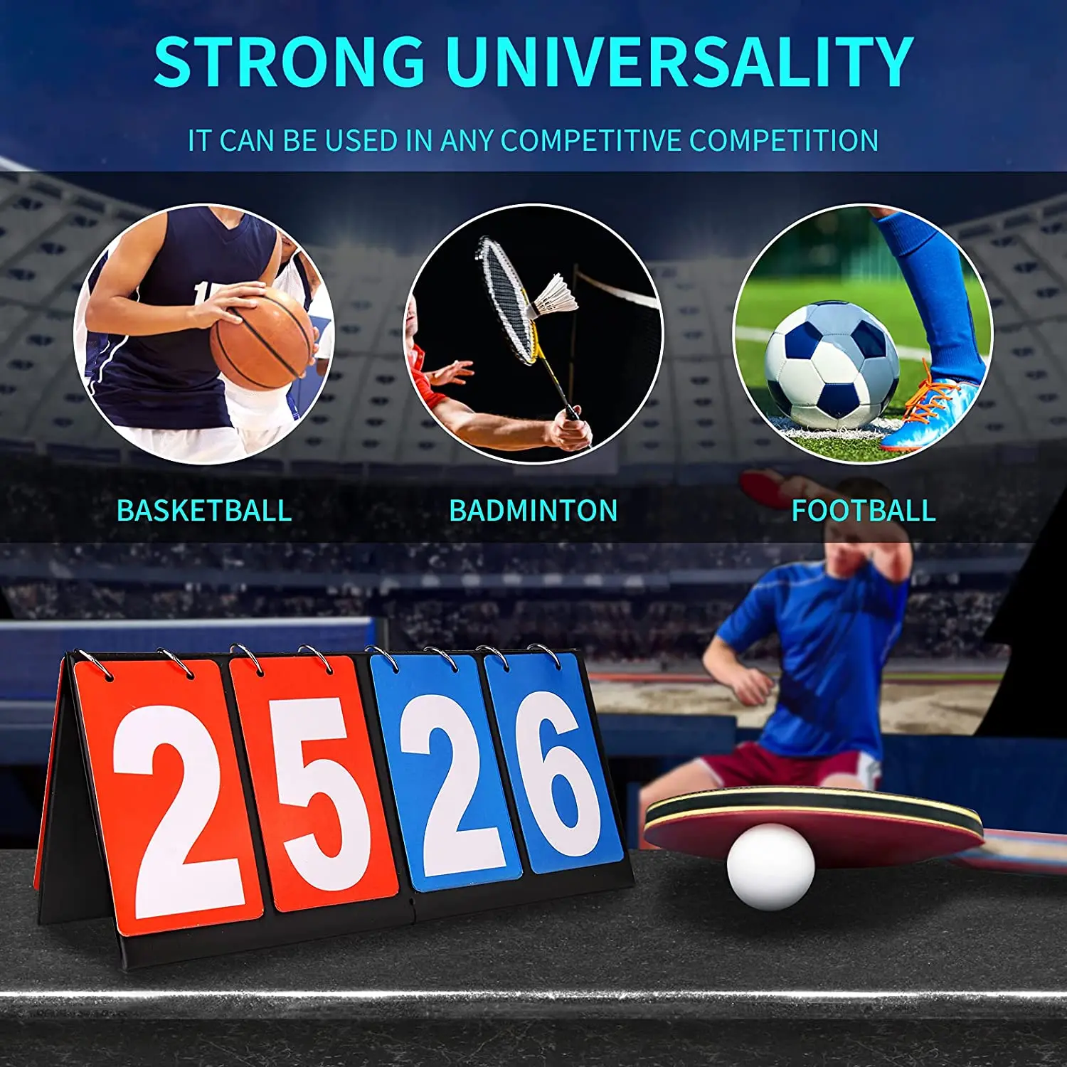 Contador de Pontos Ideal para  - Badminton Score Counter avaliação e preço