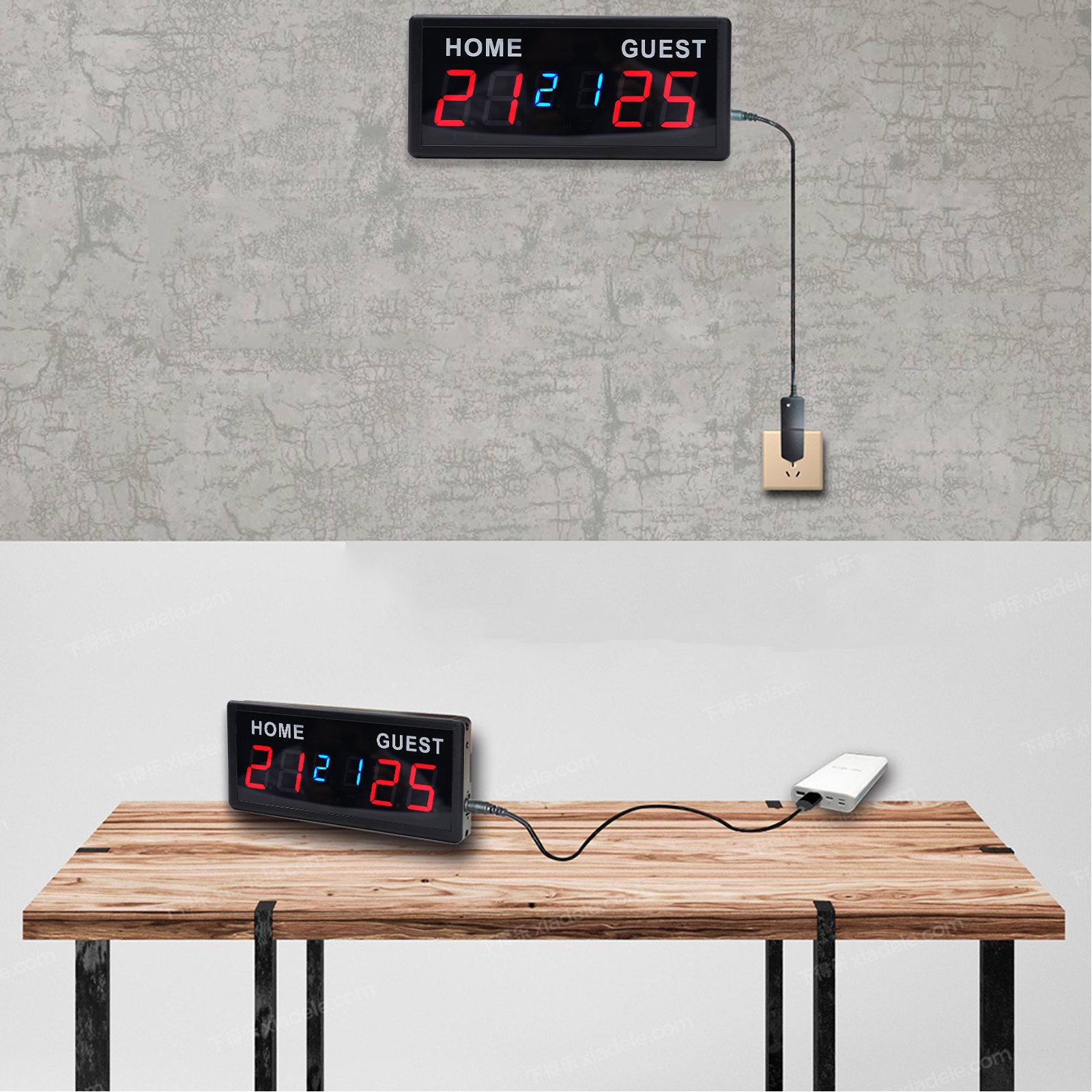 Placar eletrônico led de 6 díg - Badminton Score Counter avaliação e preço