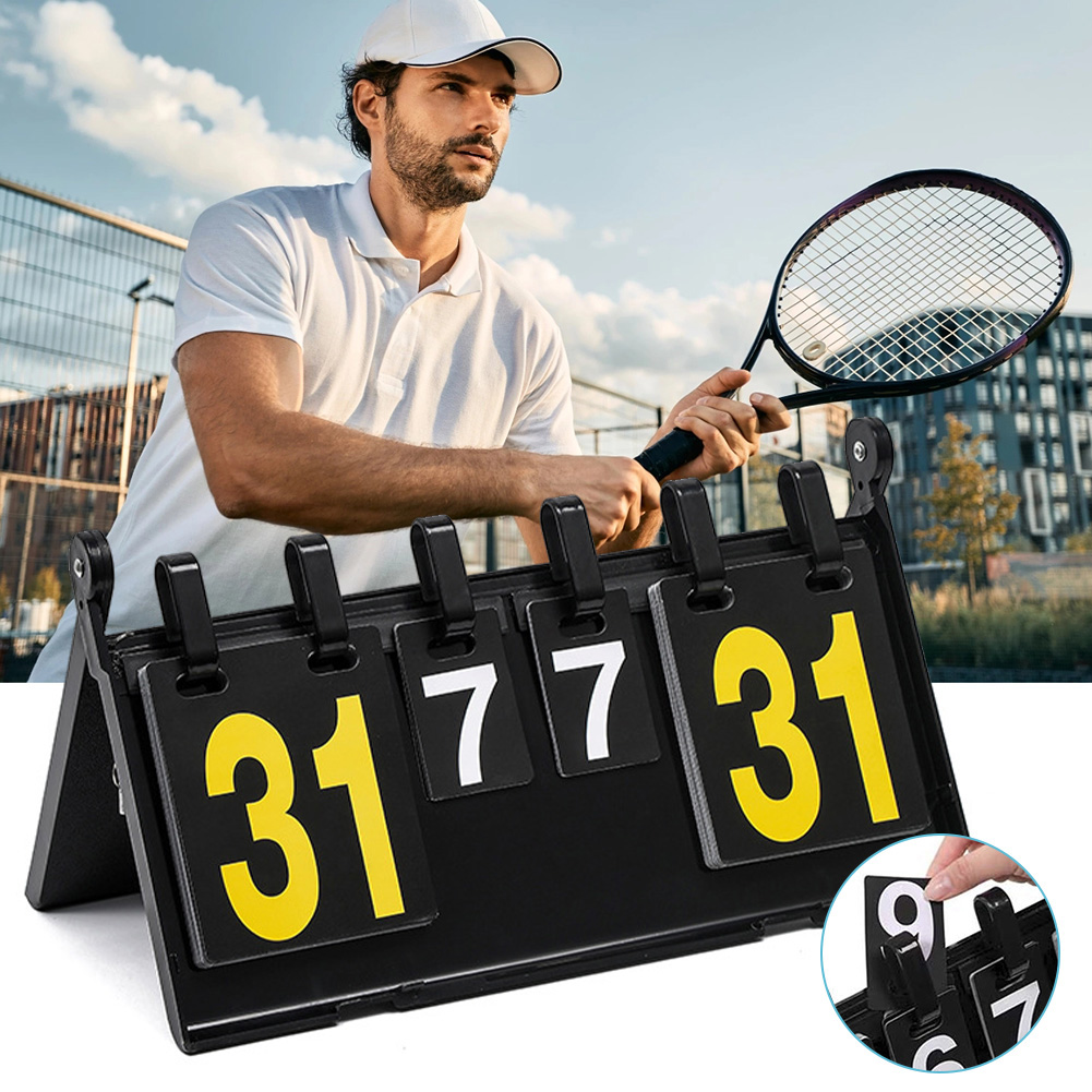 Flip scorekeeper, placar portá - Badminton Score Counter avaliação e preço